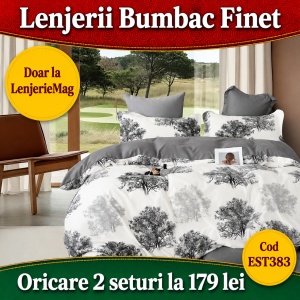 Lenjerie de pat finet 6 piese EST383 – Oferta 2 la 179 lei