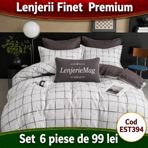 Lenjerie de pat finet 6 piese EST394