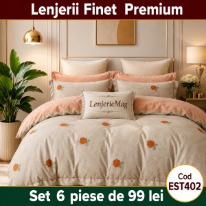 Lenjerie de pat finet 6 piese EST402