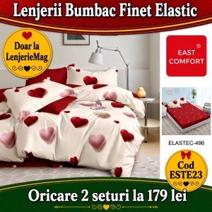 Lenjerie de pat finet 6 piese ESTE23– Oferta 2 la 179 lei
