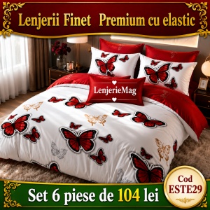 Lenjerie de pat finet 6 piese ESTE29