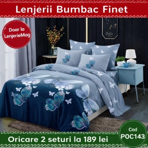 Lenjerie de pat finet 6 piese POC143 – Oferta 2 la 189 lei