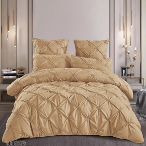 Lenjerie Finet Premium pentru Pat Dublu cu Pliuri cu elastic COPP04