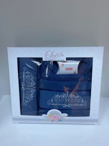 Set Prosoape si Halat din Bumbac 4 Piese LUISA LUS02