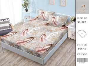 HUSA DE PAT CU ELASTIC CU 2 FETE DE PERNA 160x200cm SHA15