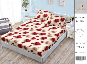 HUSA DE PAT CU ELASTIC CU 2 FETE DE PERNA 160x200cm SHA55