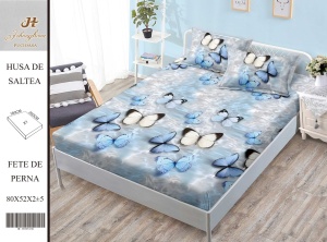 HUSA DE PAT CU ELASTIC CU 2 FETE DE PERNA Premium 180x200cm HSG10