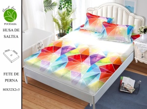 HUSA DE PAT CU ELASTIC CU 2 FETE DE PERNA Premium 180x200cm HSG80