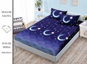 HUSA DE PAT CU ELASTIC CU 2 FETE DE PERNA Premium 180x200cm HSG90