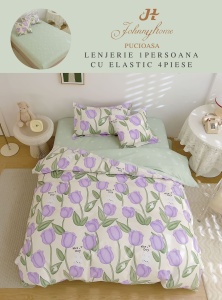 Lenjerie de pat Finet 1 Persoana sau dimensiuni mici cu Elastic Y167