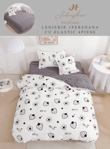 Lenjerie de pat Finet 1 Persoana sau dimensiuni mici cu Elastic Y202