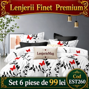 Lenjerie de pat finet 6 piese EST260