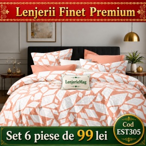 Lenjerie de pat finet 6 piese EST305