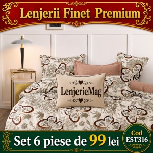Lenjerie de pat finet 6 piese EST316