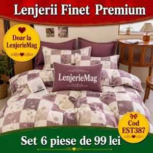 Lenjerie de pat finet 6 piese EST387