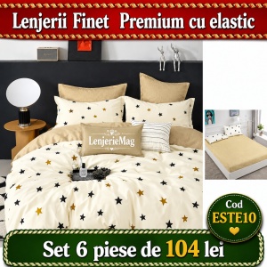 Lenjerie de pat finet 6 piese ESTE10