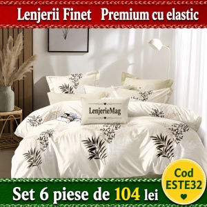 Lenjerie de pat finet 6 piese ESTE32