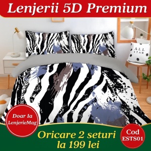 Lenjerie De Pat Finet Premium 6 piese cu elastic 5D ESTS01