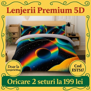 Lenjerie De Pat Finet Premium 6 piese cu elastic 5D ESTS17
