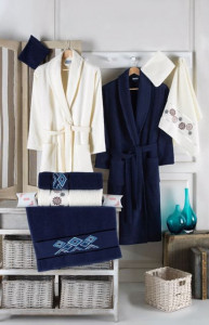 Set Prosoape si Halate din Bumbac 10 Piese, LUISA LUS1005