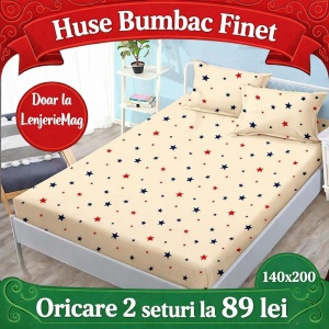 HUSA DE PAT CU ELASTIC CU 2 FETE DE PERNA 140X200 SHK30