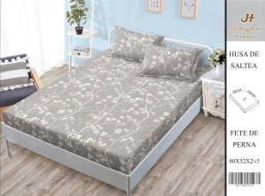 HUSA DE PAT CU ELASTIC CU 2 FETE DE PERNA 160x200cm SHA12
