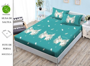 HUSA DE PAT CU ELASTIC CU 2 FETE DE PERNA Premium 180x200cm HSG37