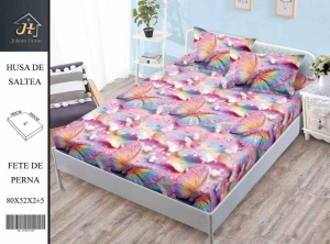 HUSA DE PAT CU ELASTIC CU 2 FETE DE PERNA Premium 180x200cm HSG47
