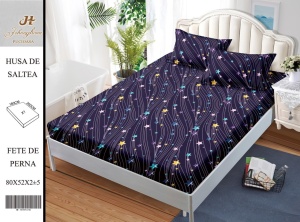 HUSA DE PAT CU ELASTIC CU 2 FETE DE PERNA Premium 180x200cm HSG57