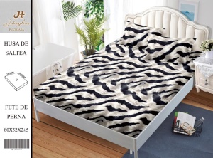 HUSA DE PAT CU ELASTIC CU 2 FETE DE PERNA Premium 180x200cm HSG67