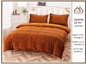 Lenjerie Cocolino 4 piese Cearceaf Classic Model Coniac PITC16