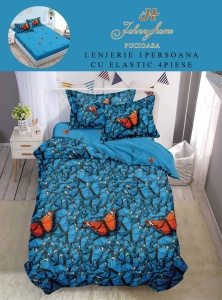 Lenjerie de pat Finet 1 Persoana sau dimensiuni mici cu Elastic Y144