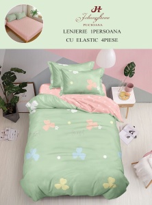 Lenjerie de pat Finet 1 Persoana sau dimensiuni mici cu Elastic Y184