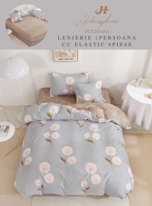 Lenjerie de pat Finet 1 Persoana sau dimensiuni mici cu Elastic Y199