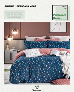 Lenjerie de pat Finet 1 Persoana&Single Bumbac 100% PRIPB01