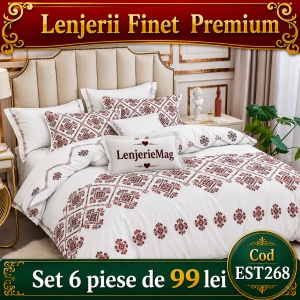 Lenjerie de pat finet 6 piese EST268