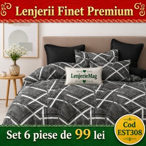 Lenjerie de pat finet 6 piese EST308