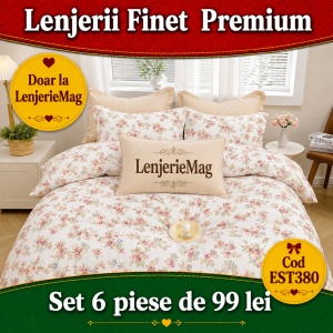 Lenjerie de pat finet 6 piese EST380