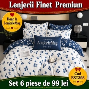 Lenjerie de pat finet 6 piese EST393