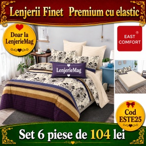 Lenjerie de pat finet 6 piese ESTE25