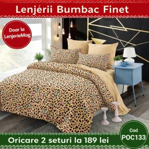 Lenjerie de pat finet 6 piese POC133 – Oferta 2 la 189 lei