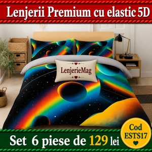 Lenjerie De Pat Finet Premium 6 piese cu elastic 5D ESTS17