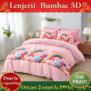 Set Lenjerie cu Elastic Finet Animat PRA01