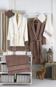 Set Prosoape si Halate din Bumbac 10 Piese, LUISA LUS1006