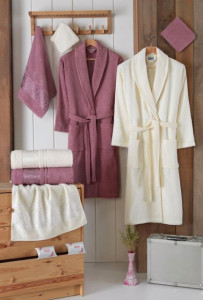 Set Prosoape si Halate din Bumbac 10 Piese, LUISA LUS1016