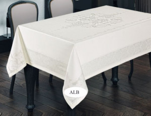 Fata de masa material impermeabil JUMBO ALB