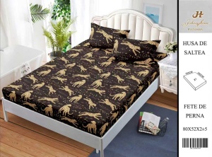 HUSA DE PAT CU ELASTIC CU 2 FETE DE PERNA 160x200cm SHA19