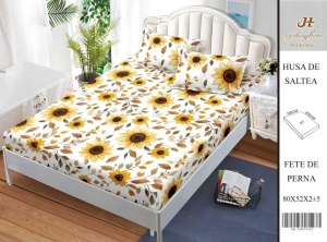 HUSA DE PAT CU ELASTIC CU 2 FETE DE PERNA 160x200cm SHA59