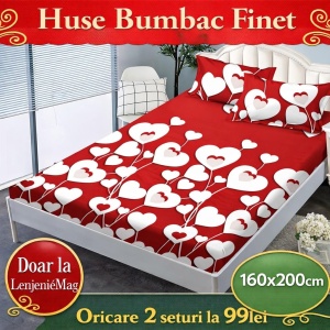 HUSA DE PAT CU ELASTIC CU 2 FETE DE PERNA 160x200cm SKYN11