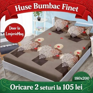 HUSA DE PAT CU ELASTIC CU 2 FETE DE PERNA 180x200cm SKYH53
